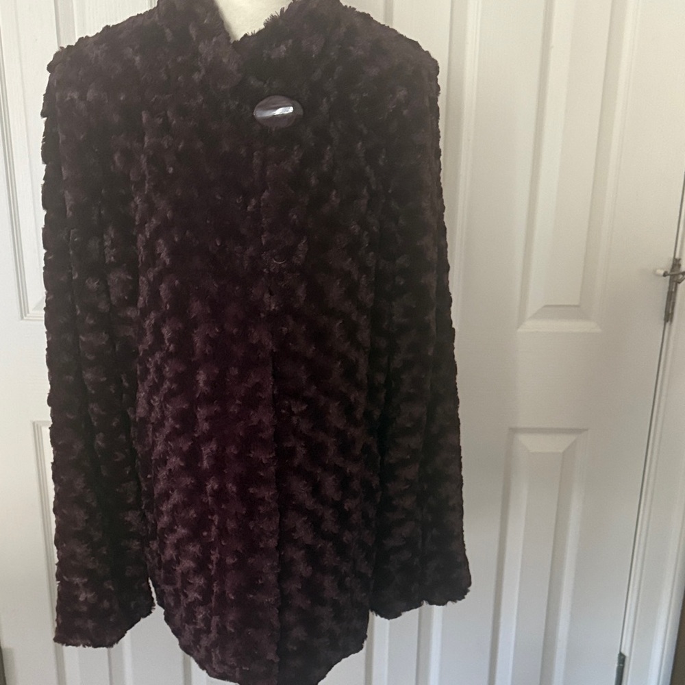 Plush Unique Plum Women’s Coat